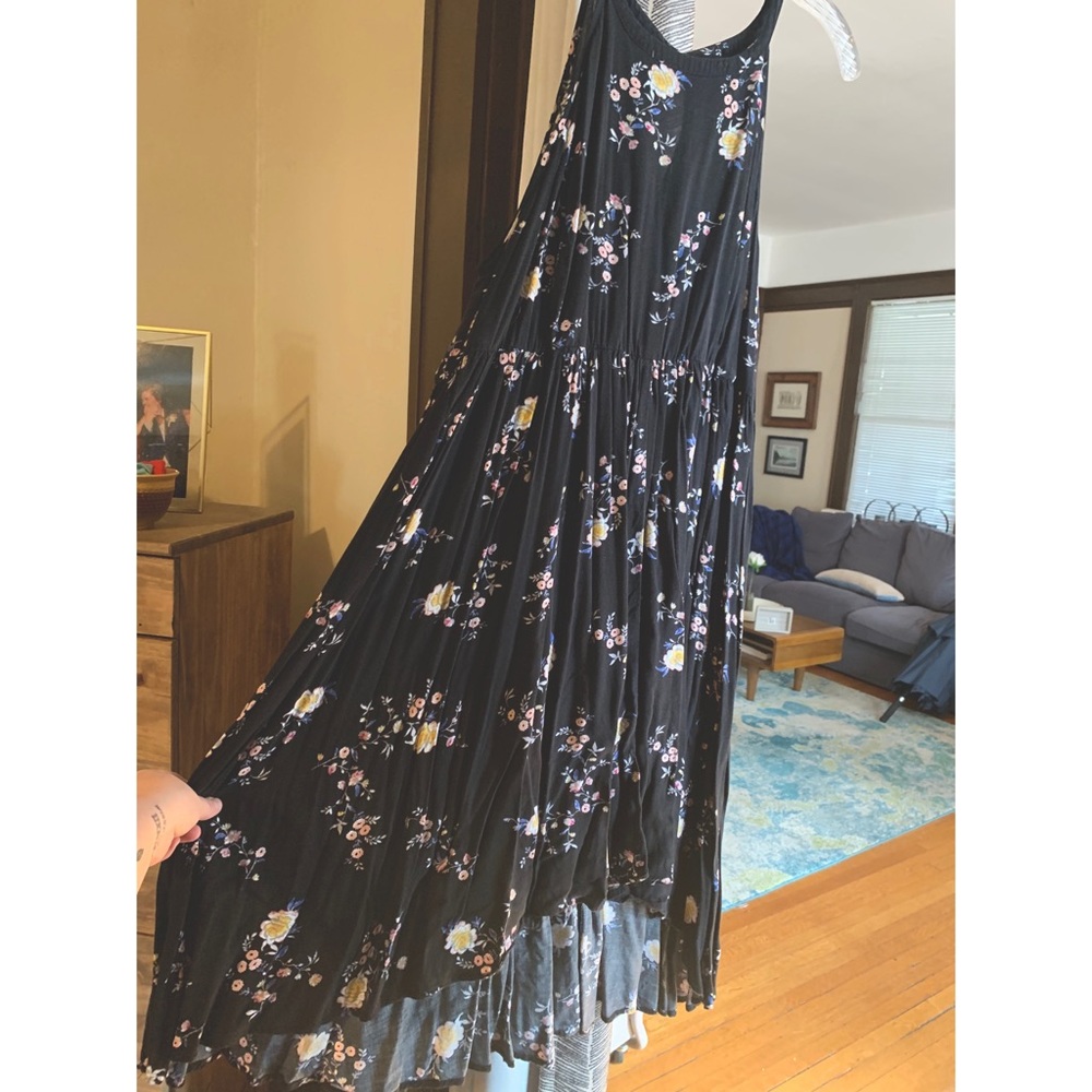 Black hi/lo summer dress